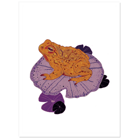 Frog on Lily Pad | Kiss Cut Sticker