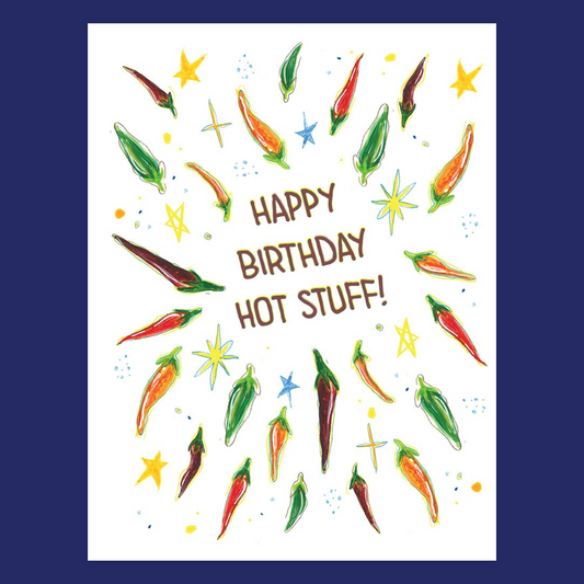 HBD Hot Stuff | Folded Birthday Card